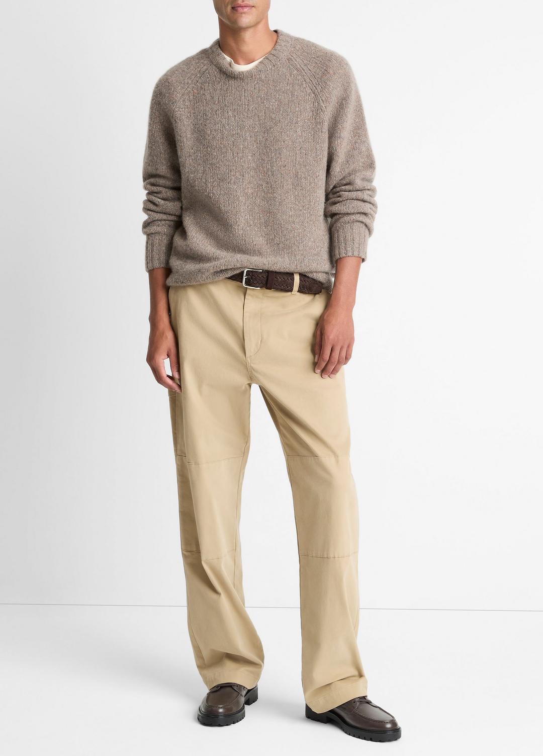 VINCE Donegal Cashmere Raglan-Sleeve Sweater in Crew Neck