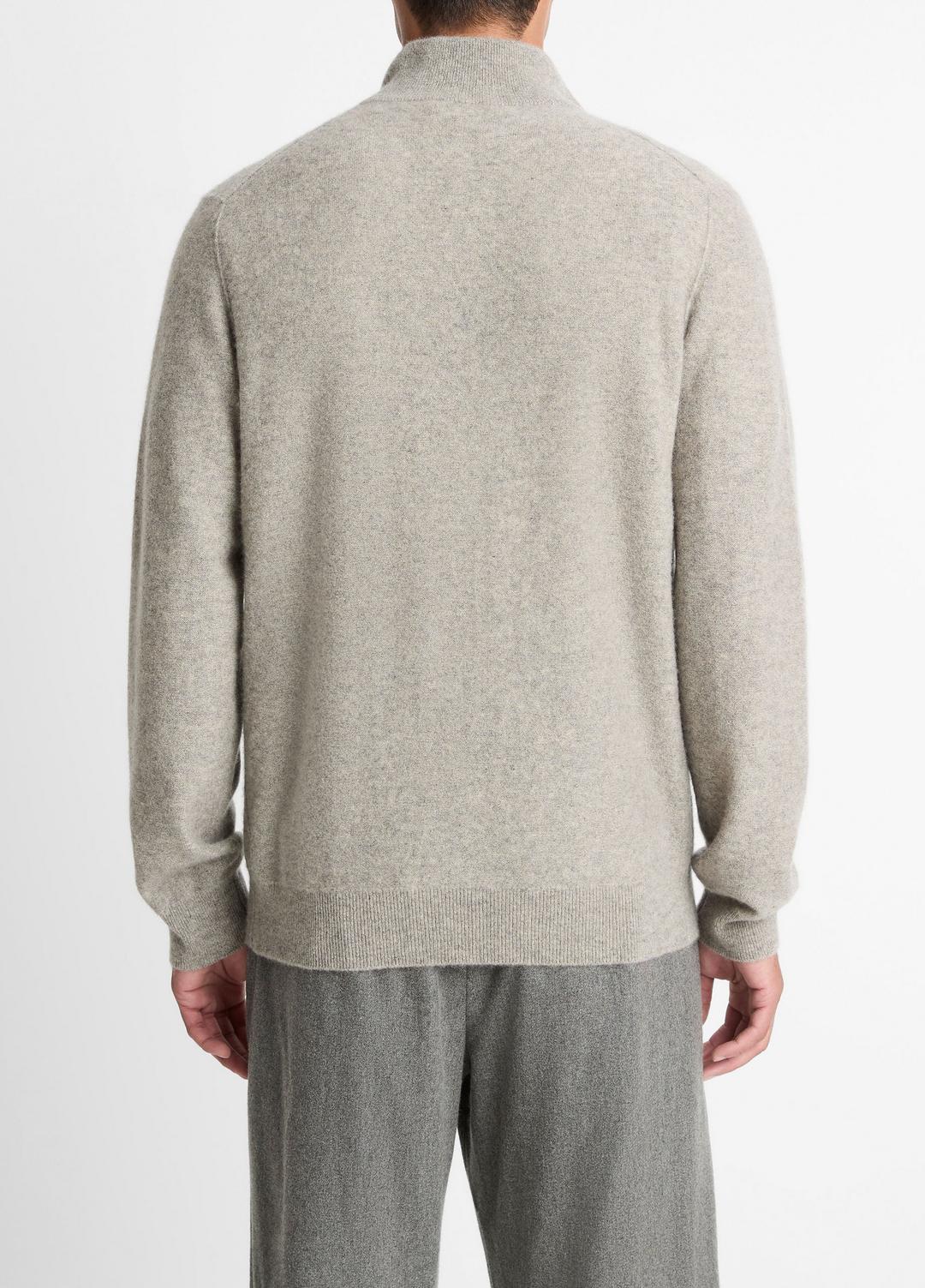 VINCE Plush Cashmere Quarter-Zip Sweater in Quarter Zip