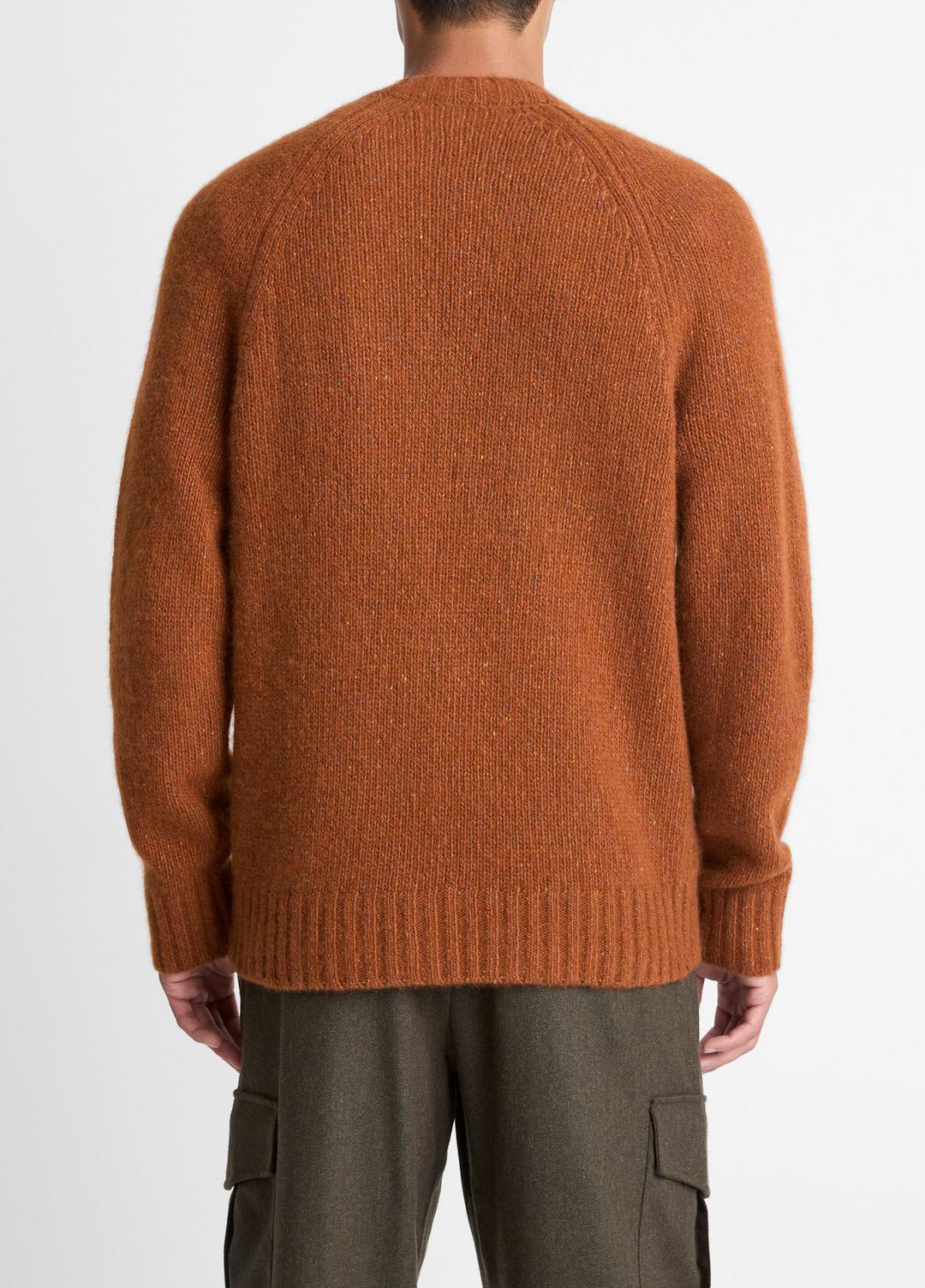 VINCE Donegal Cashmere Raglan-Sleeve Sweater in Crew Neck