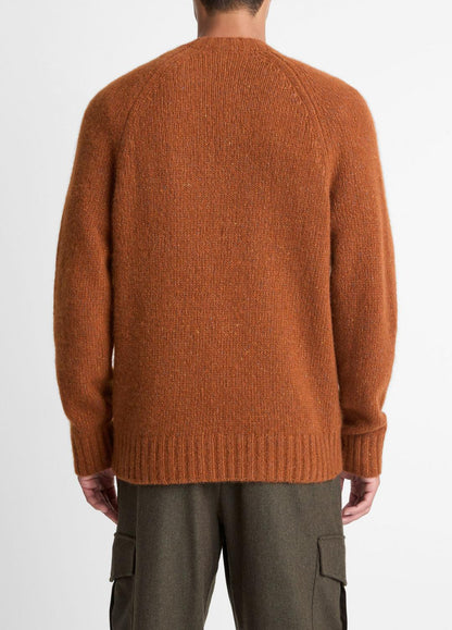 VINCE Donegal Cashmere Raglan-Sleeve Sweater in Crew Neck