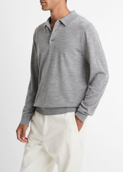 VINCE Wool Polo Sweater in Sweaters
