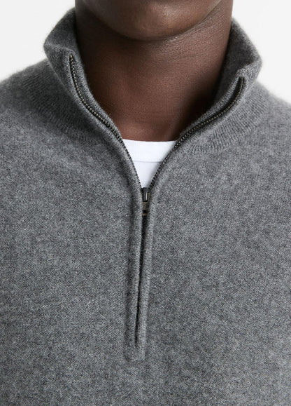VINCE Plush Cashmere Quarter-Zip Sweater in Quarter Zip