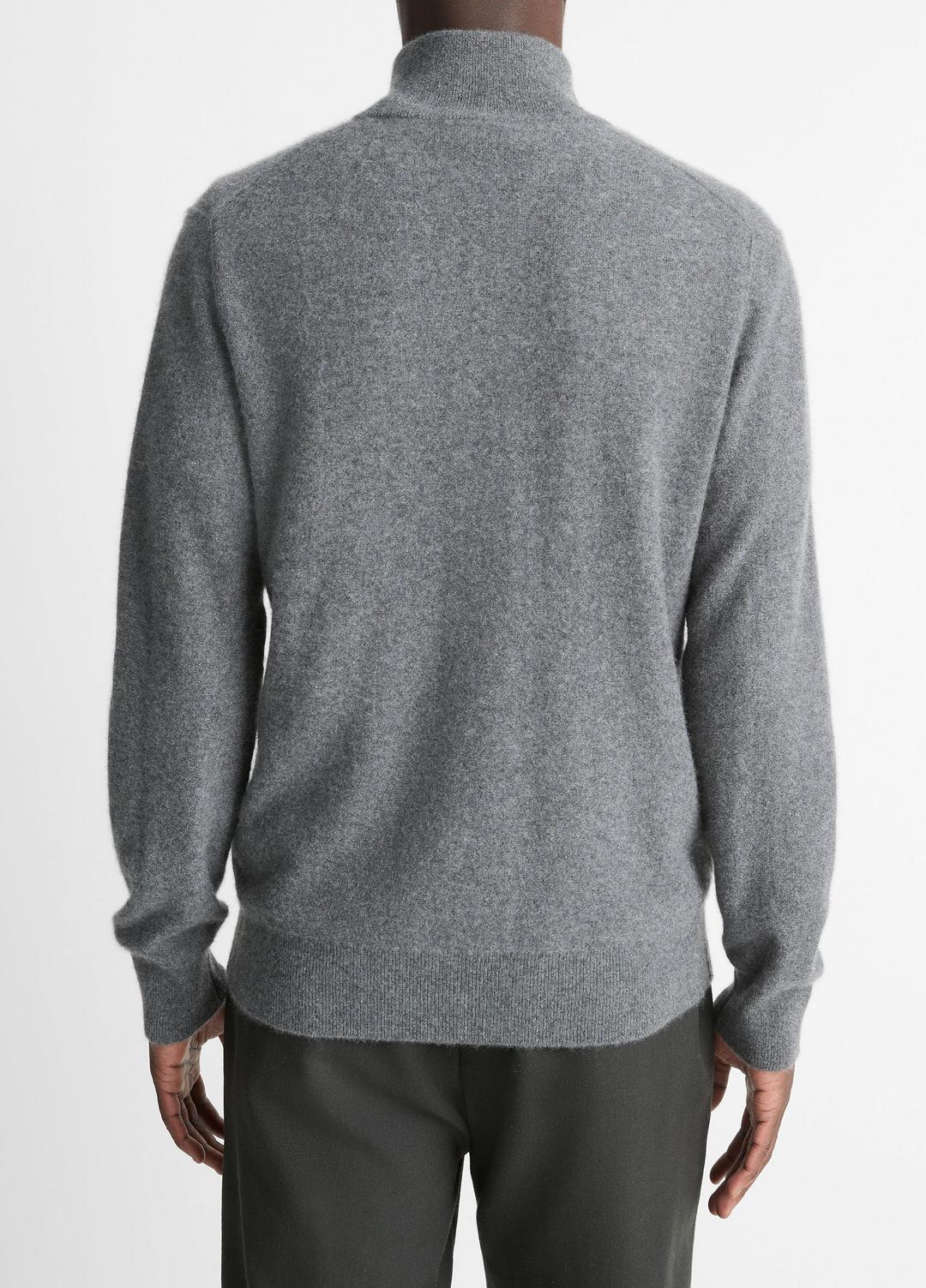 VINCE Plush Cashmere Quarter-Zip Sweater in Quarter Zip