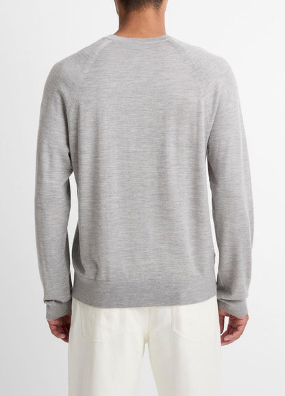 VINCE Featherweight Wool-Cashmere Crew Neck Sweater in Crew Neck