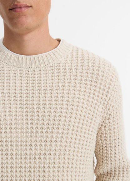 VINCE Macro-Waffle Crew Neck Sweater in Crew Neck