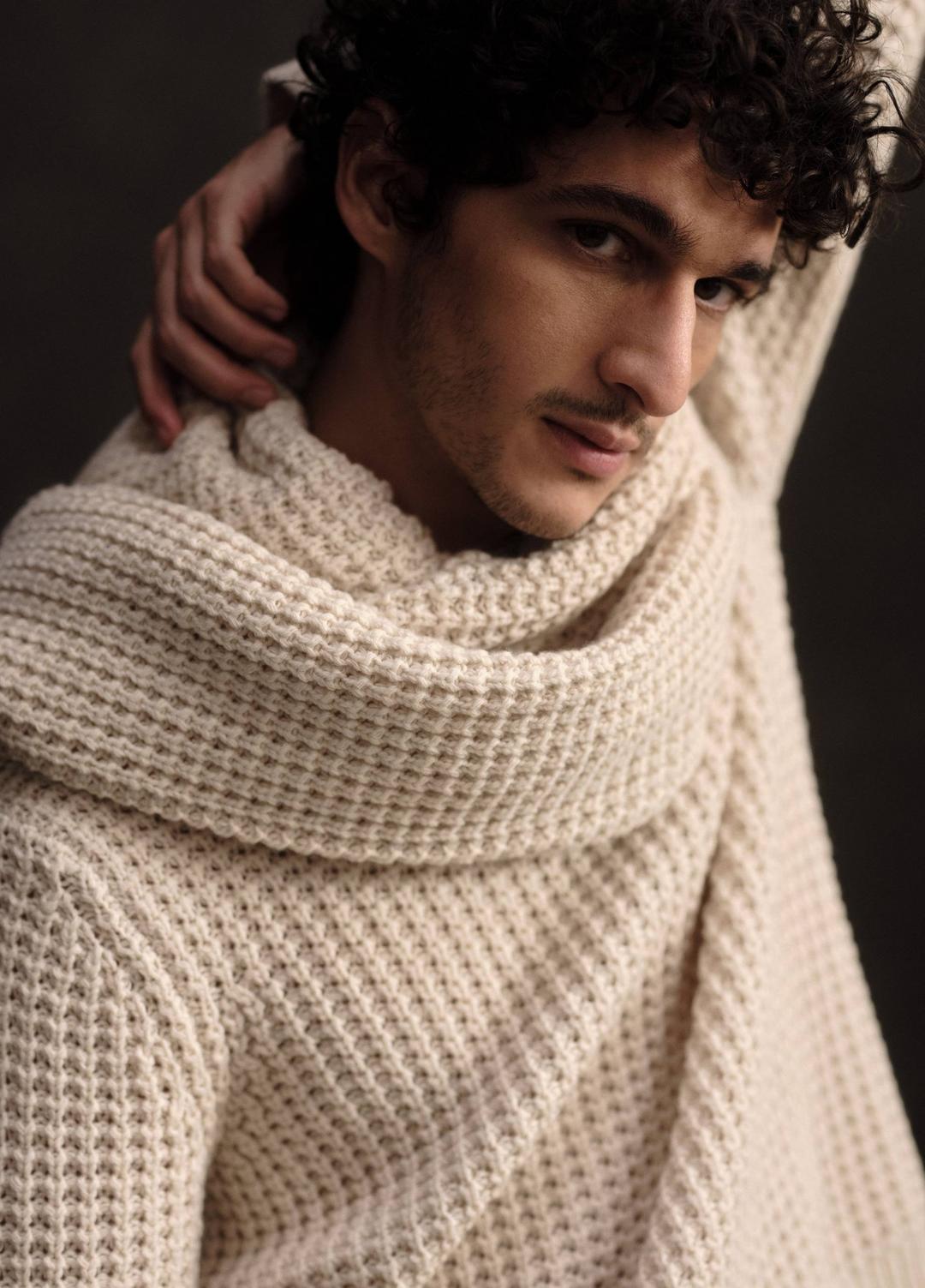 VINCE Macro-Waffle Crew Neck Sweater in Crew Neck