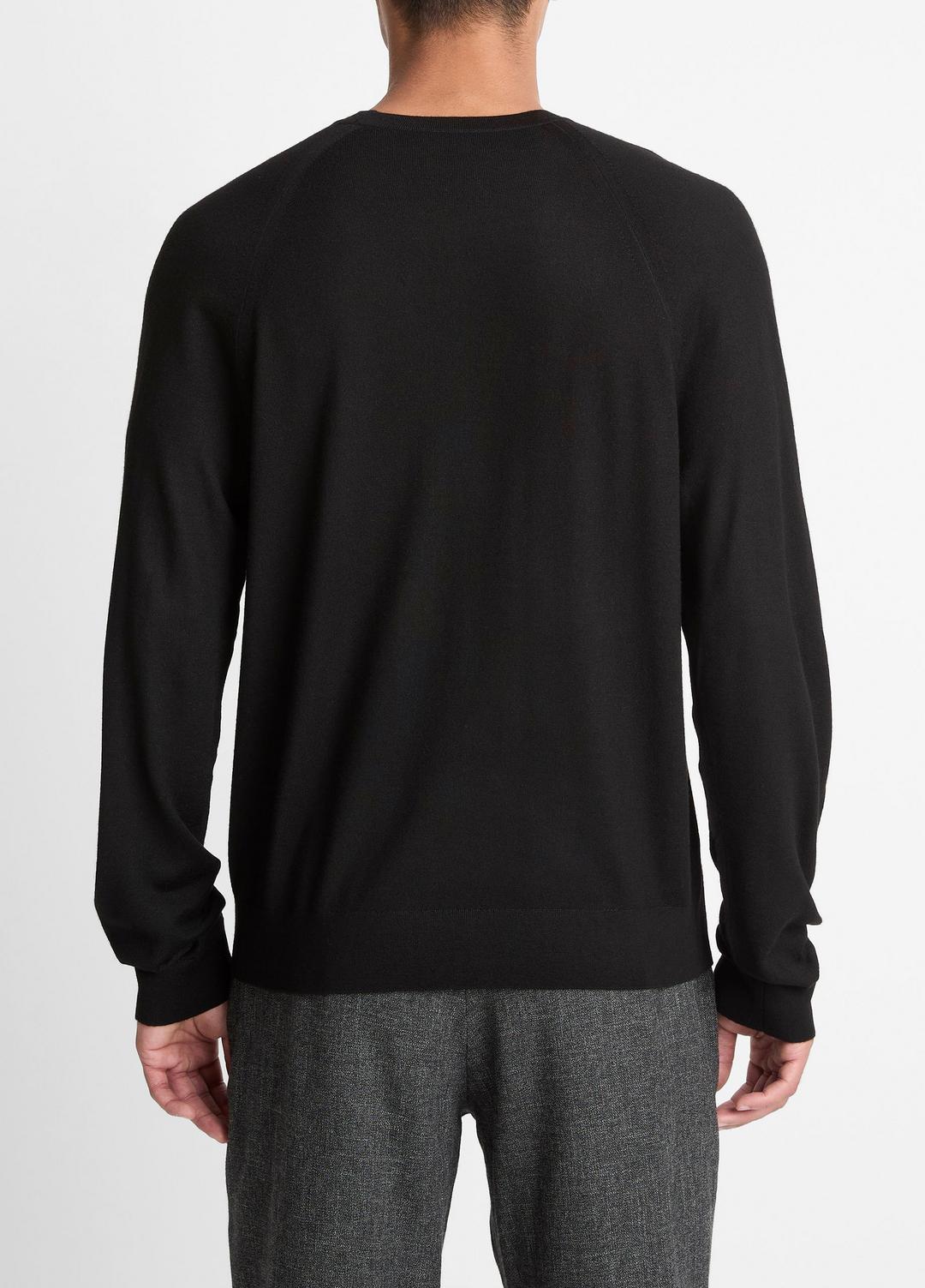 VINCE Featherweight Wool-Cashmere Crew Neck Sweater in Crew Neck