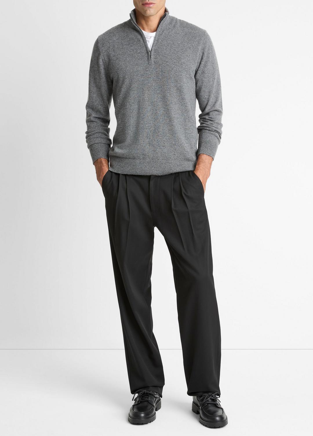 VINCE Cashmere Quarter-Zip Sweater in Quarter Zip