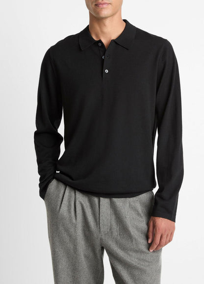 VINCE Wool Polo Sweater in Sweaters