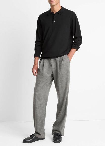 VINCE Wool Polo Sweater in Sweaters