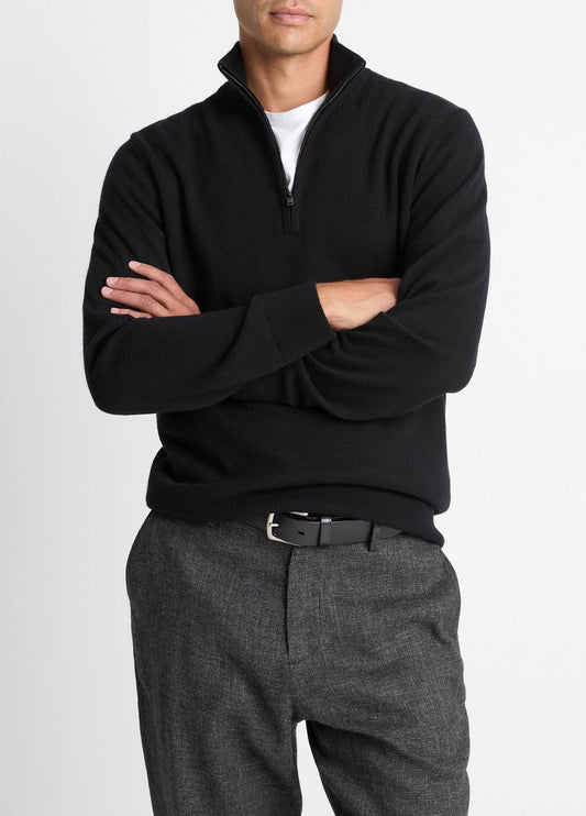 VINCE Cashmere Quarter-Zip Sweater in Quarter Zip