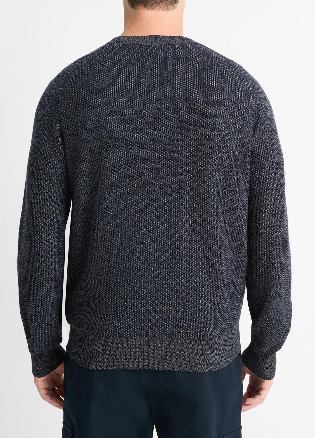 VINCE Geo-Jacquard Wool-Blend Crew Neck Sweater in Crew Neck