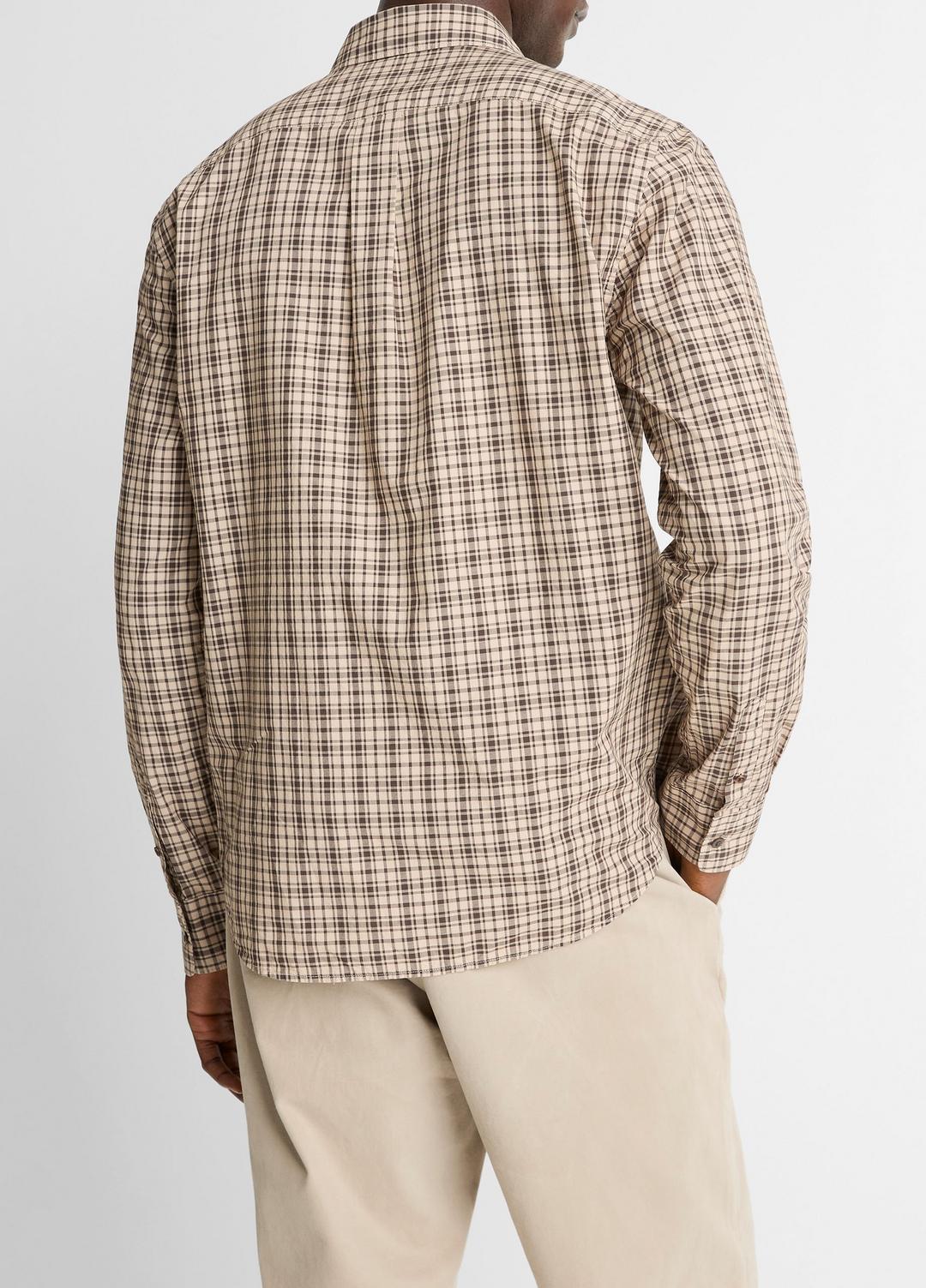 VINCE Great Falls Plaid Cotton Button-Front Shirt in Long Sleeve