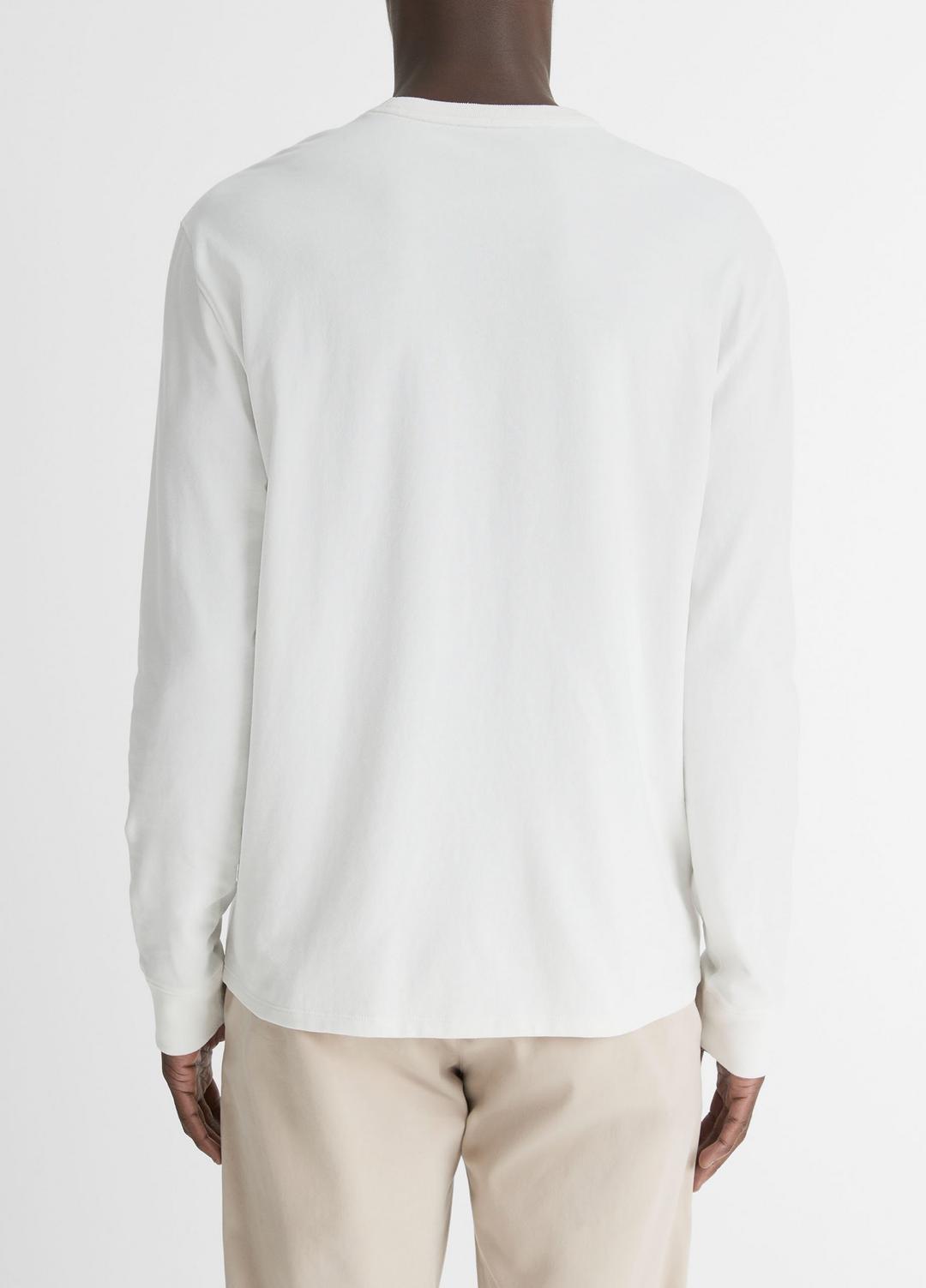 VINCE Sueded Jersey Long-Sleeve Pocket T-Shirt in Long Sleeve