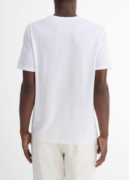 VINCE Pima Cotton Crew Neck T-Shirt in Short Sleeve
