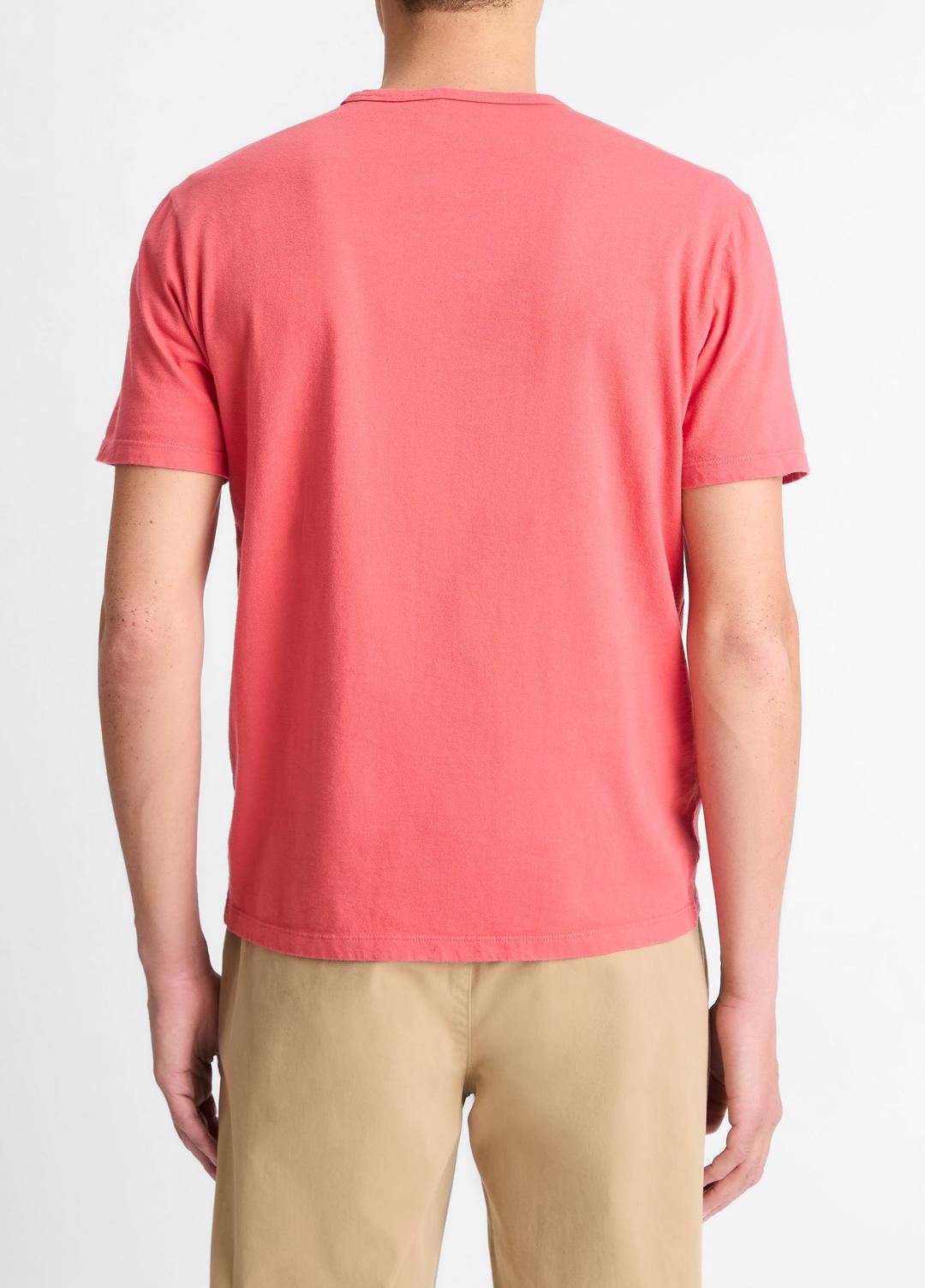 VINCE Garment Dye Cotton T-Shirt in Short Sleeve