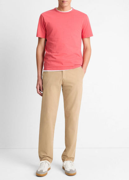 VINCE Garment Dye Cotton T-Shirt in Short Sleeve