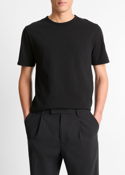 VINCE Garment Dye Cotton T-Shirt in Short Sleeve