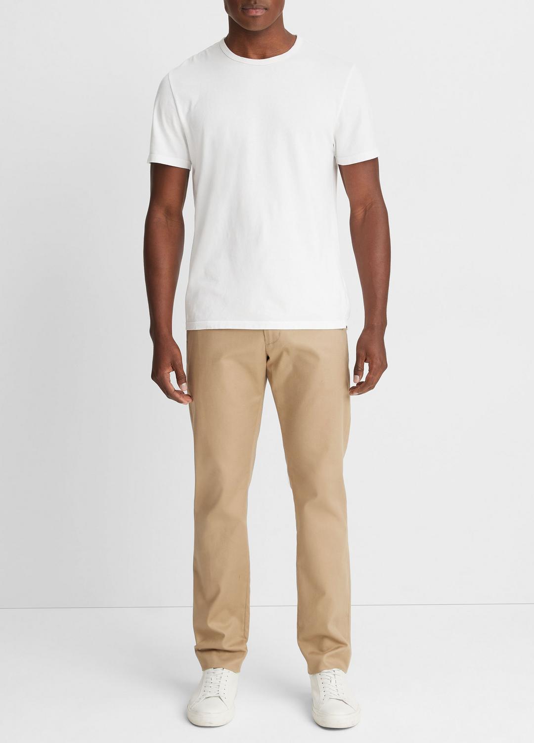 VINCE Garment Dye Cotton T-Shirt in Short Sleeve