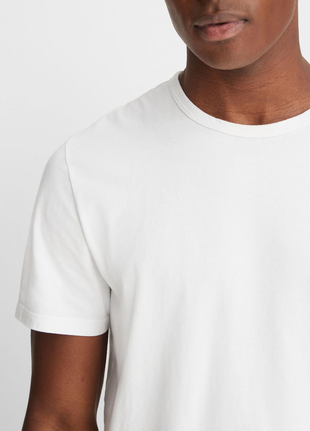 VINCE Garment Dye Cotton T-Shirt in Short Sleeve