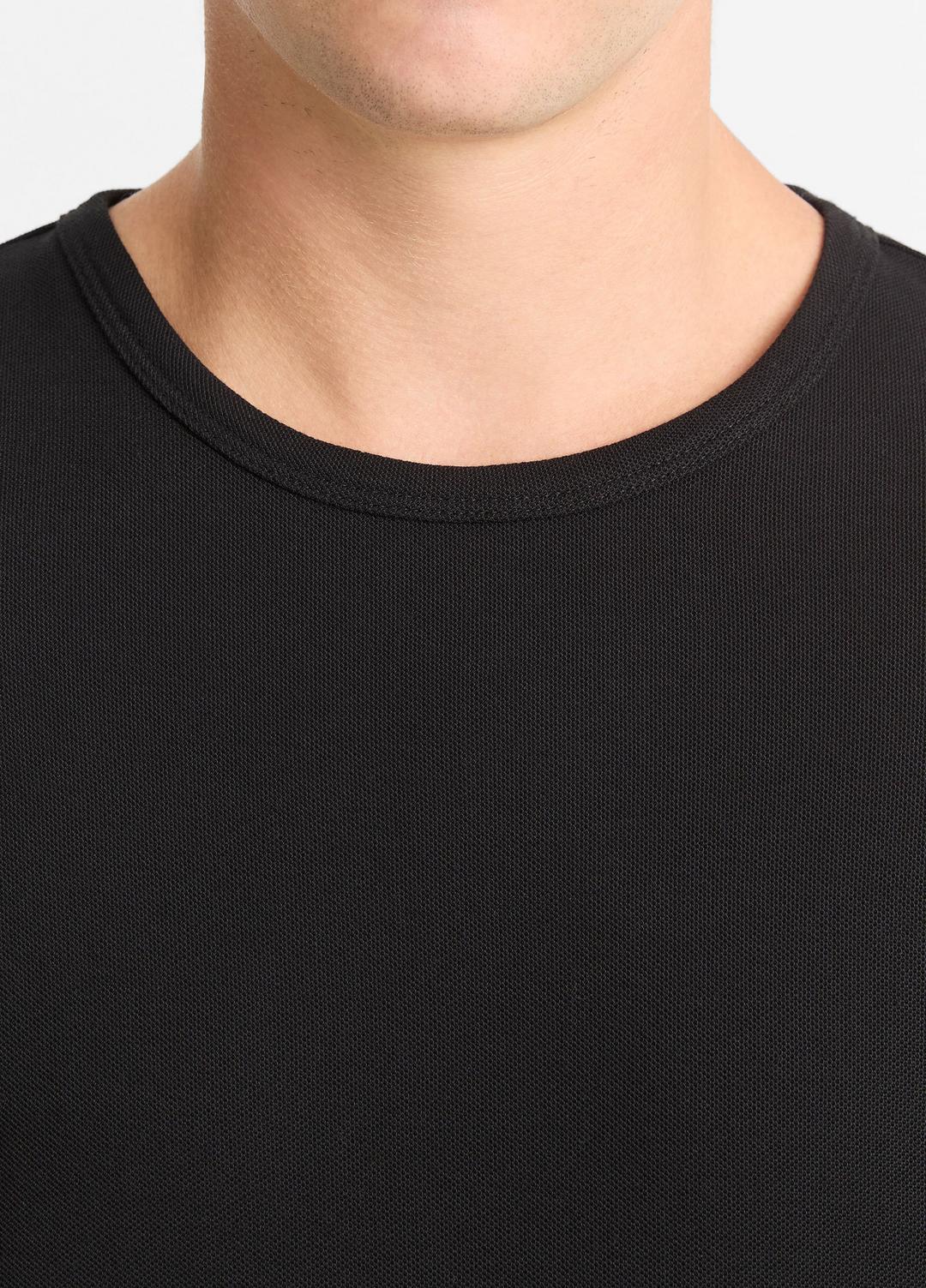 VINCE Pima Cotton Piqué Long-Sleeve T-Shirt in Long Sleeve