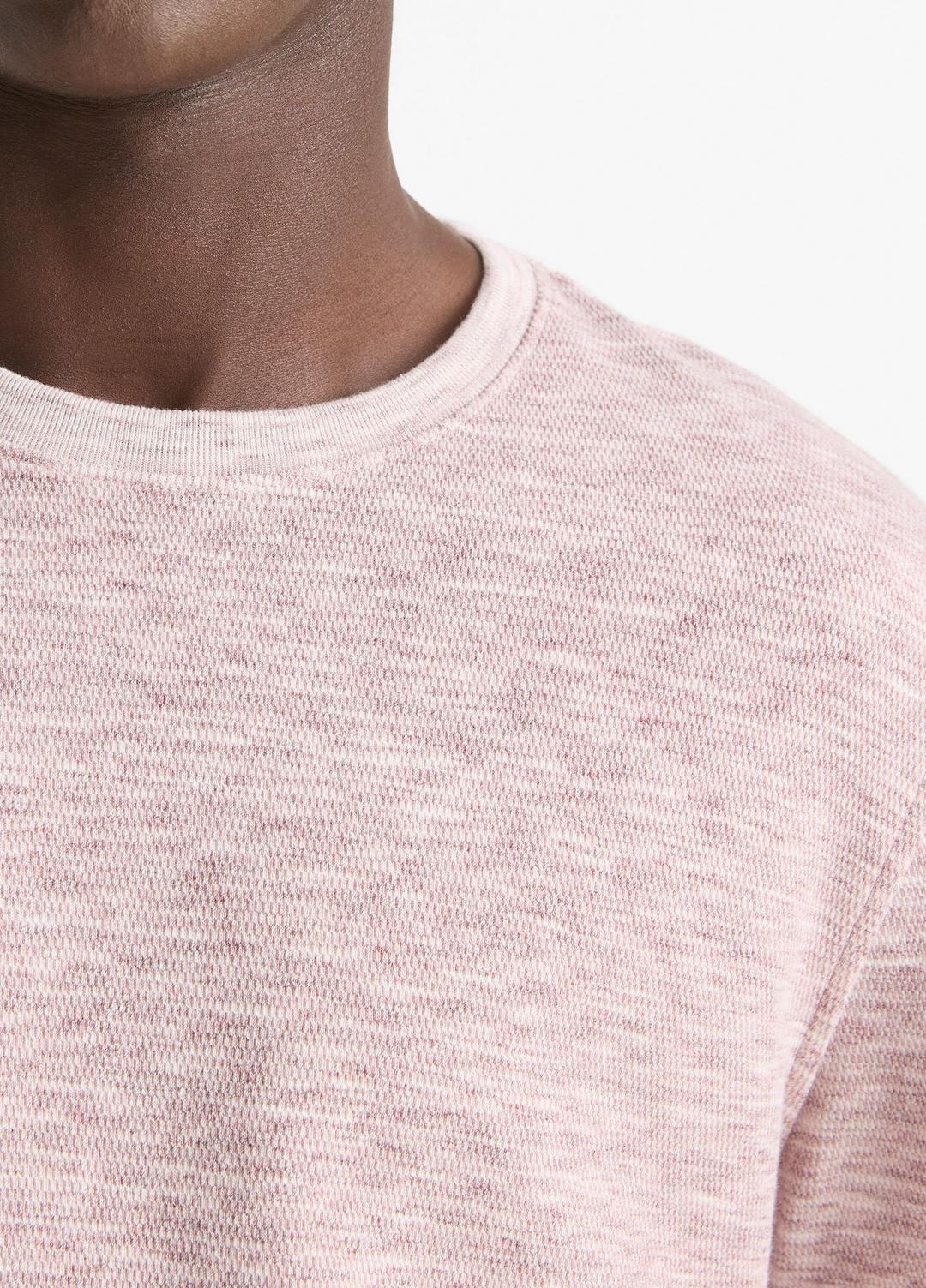 VINCE Space-Dye Cotton-Blend Long-Sleeve T-Shirt in Long Sleeve