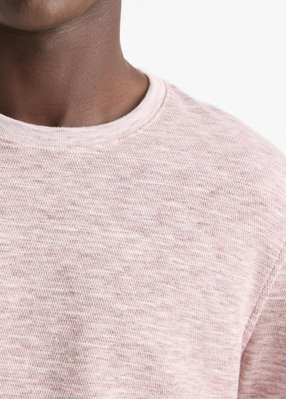 VINCE Space-Dye Cotton-Blend Long-Sleeve T-Shirt in Long Sleeve