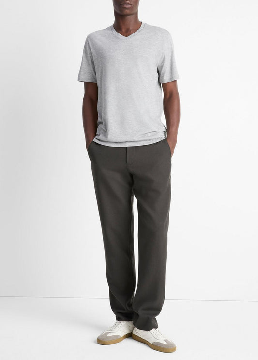 VINCE Pima Cotton V-Neck T-Shirt in Short Sleeve