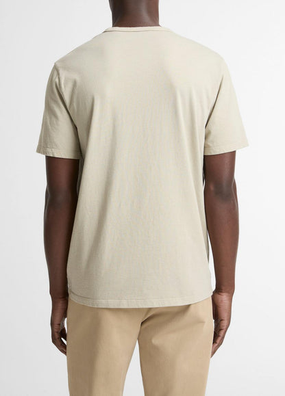 VINCE Garment Dye Cotton T-Shirt in Short Sleeve