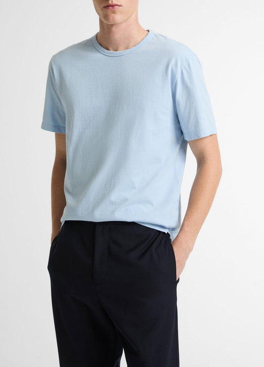 VINCE Garment Dye Cotton T-Shirt in Short Sleeve