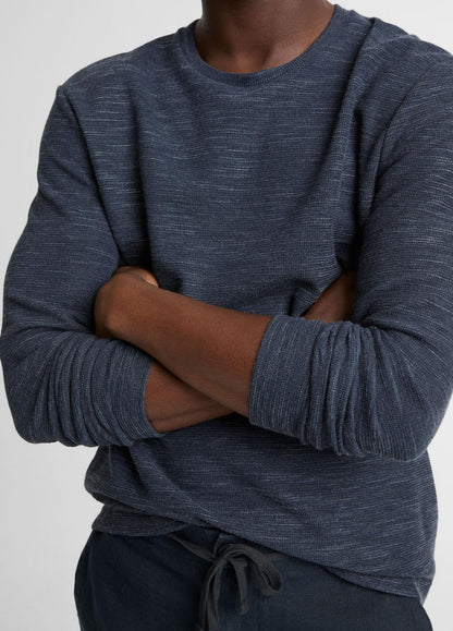 VINCE Double-Knit Cotton-Blend Long-Sleeve Shirt in Long Sleeve