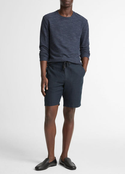 VINCE Double-Knit Cotton-Blend Long-Sleeve Shirt in Long Sleeve