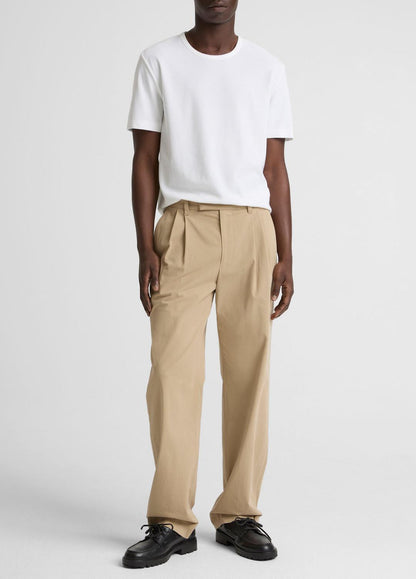 VINCE Pima Cotton Piqué Crew Neck T-Shirt in Short Sleeve