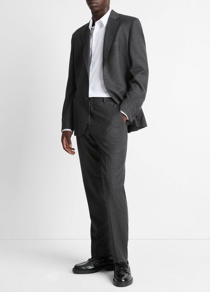 VINCE Wool-Silk Flannel Classic Pant in Trousers