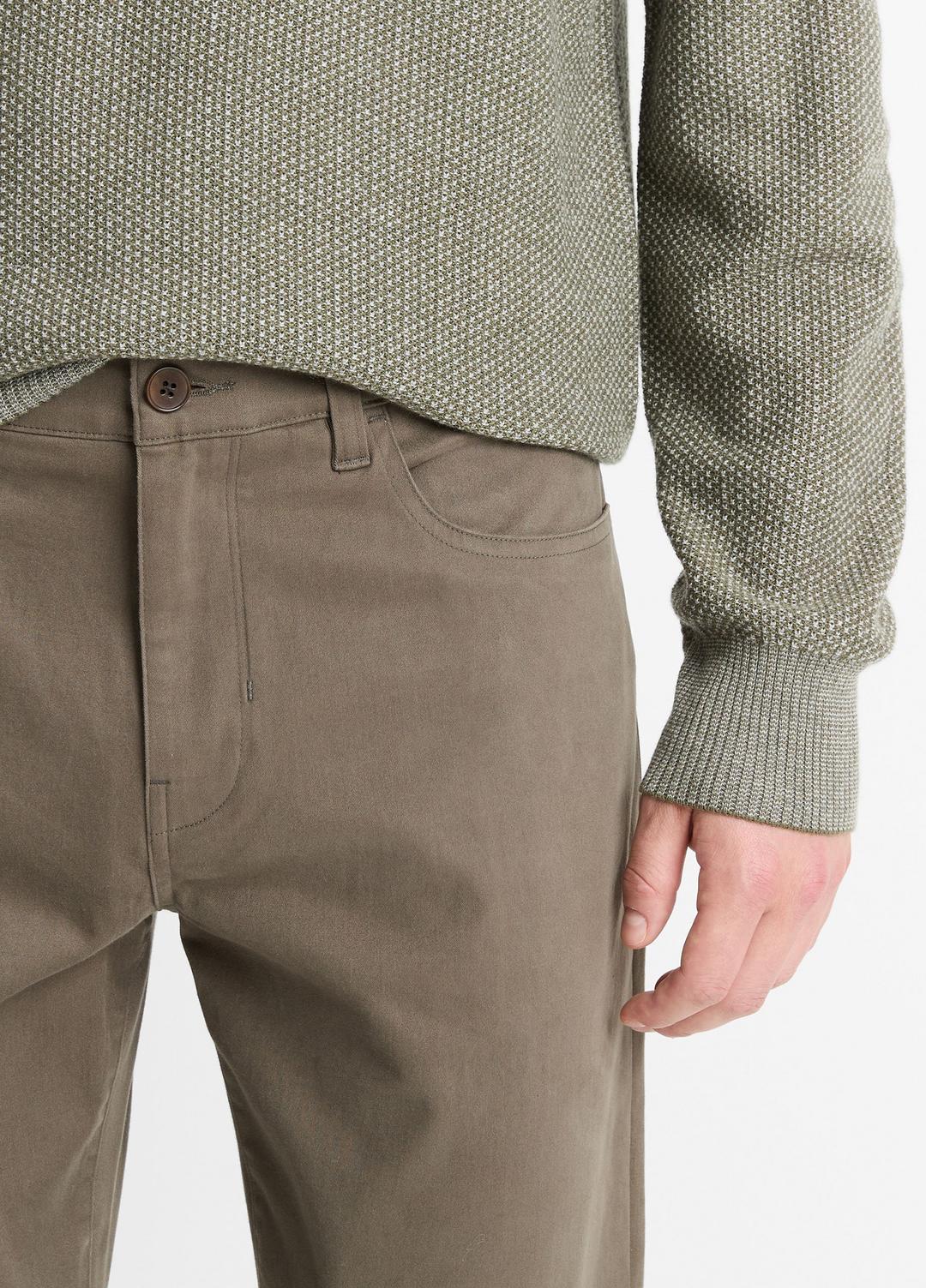 VINCE Dylan Slim 5-Pocket Peached Stretch-Cotton Pant in Trousers
