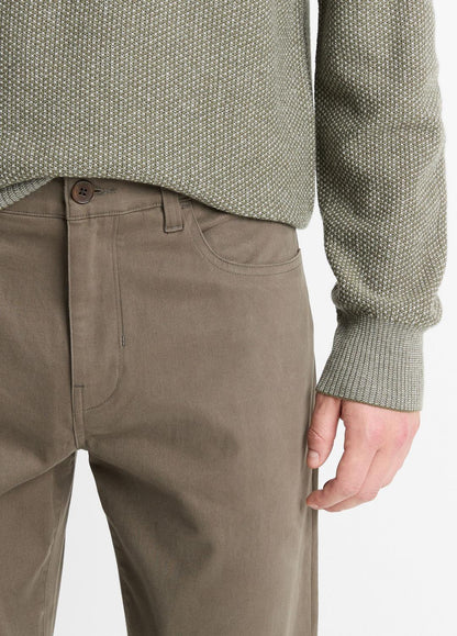 VINCE Dylan Slim 5-Pocket Peached Stretch-Cotton Pant in Trousers