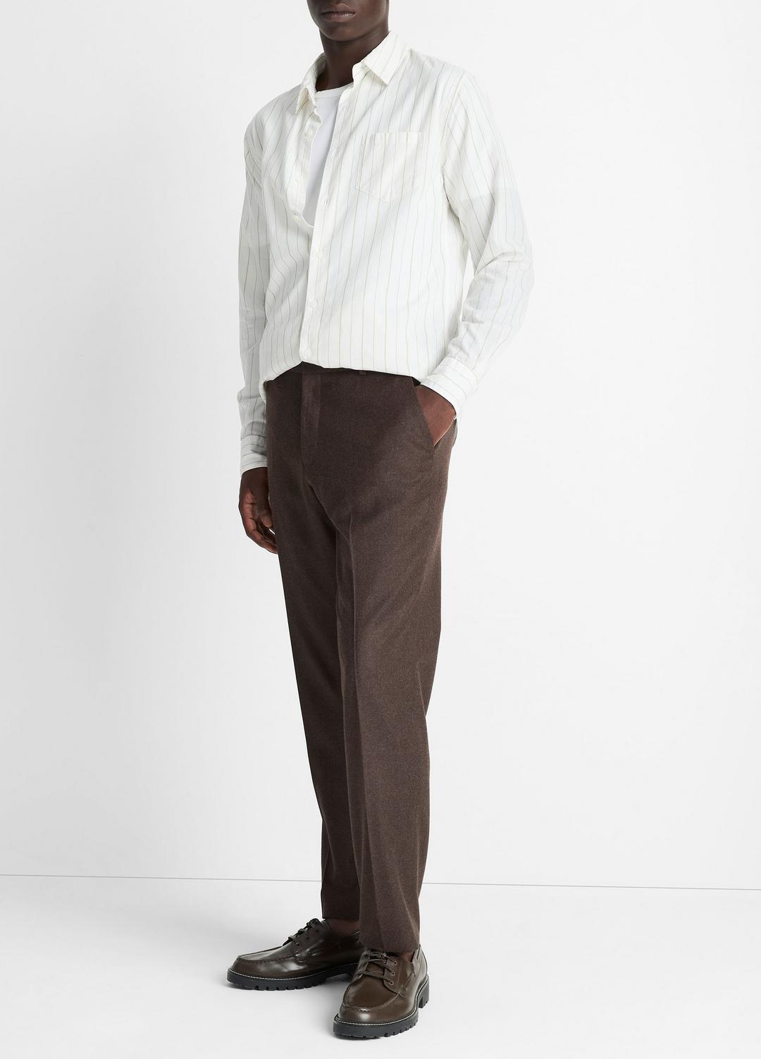VINCE Wool-Silk Classic Pant in Trousers