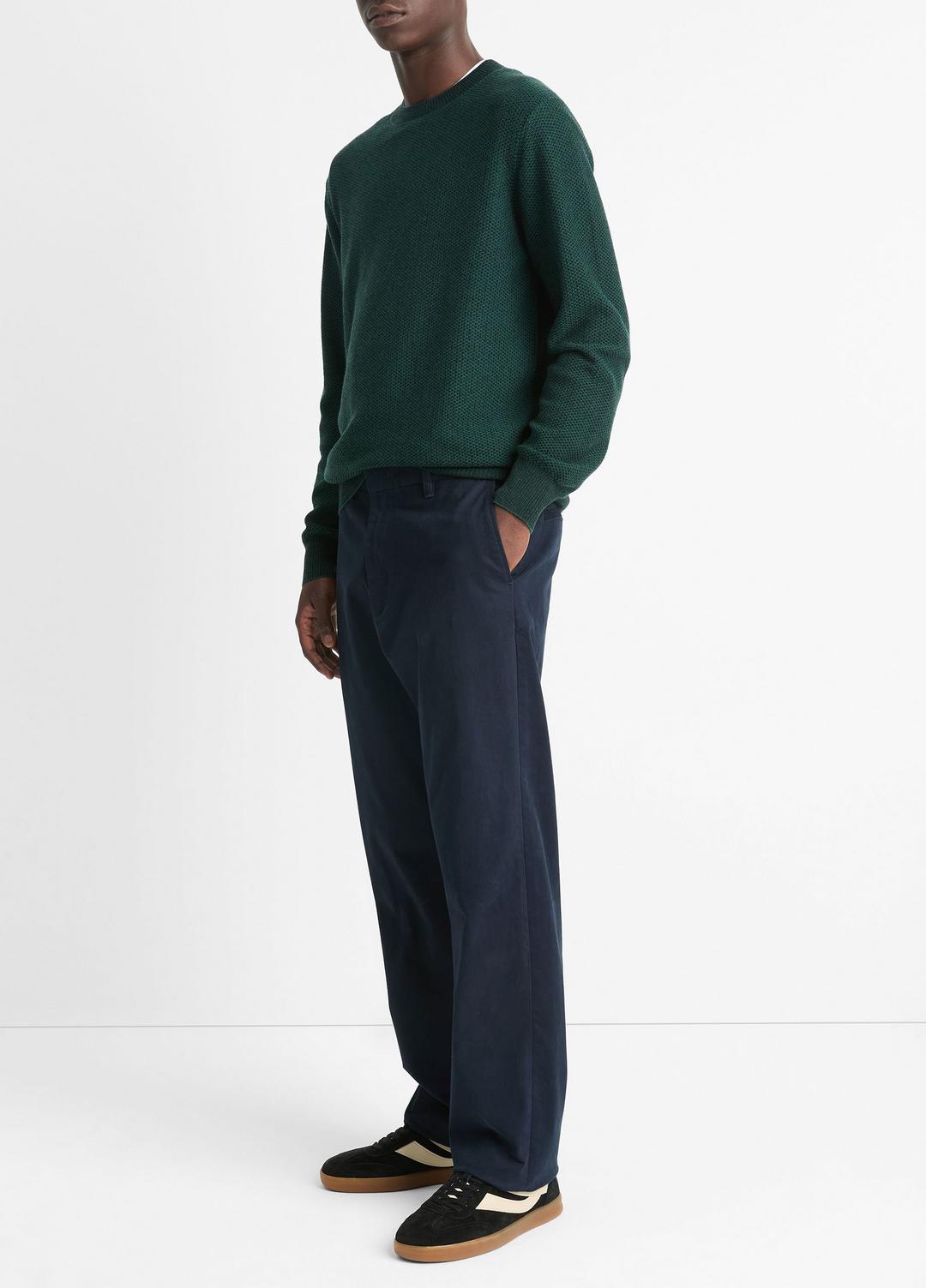 VINCE Louie Relaxed Stretch-Cotton Pant in Trousers