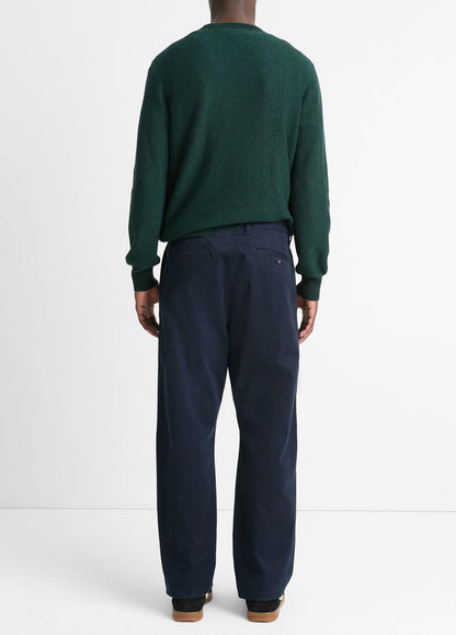 VINCE Louie Relaxed Stretch-Cotton Pant in Trousers