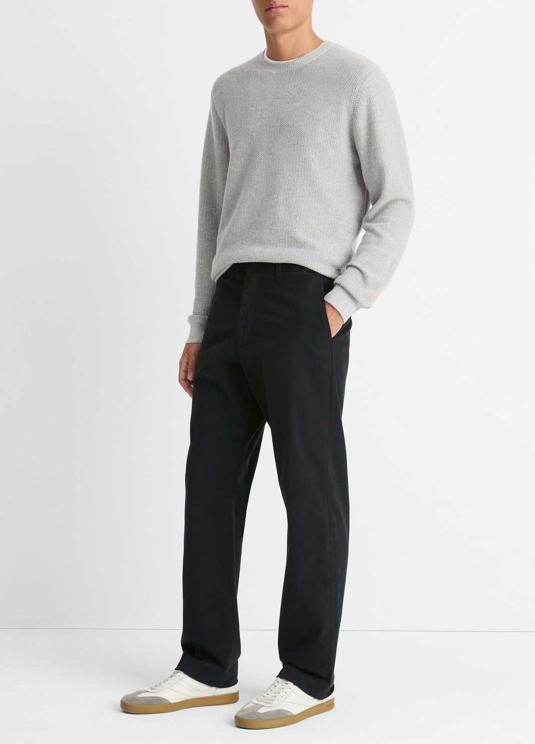 VINCE Louie Relaxed Stretch-Cotton Pant in Trousers