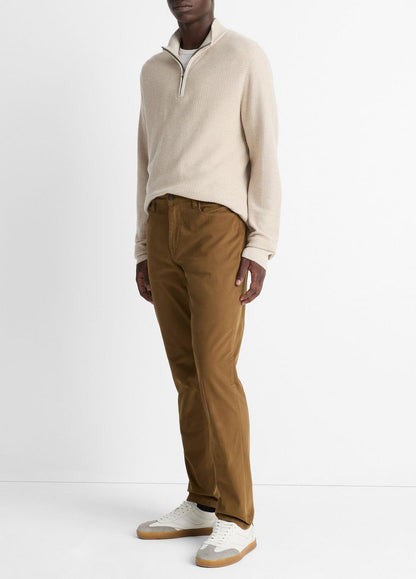 VINCE Dylan Slim 5-Pocket Peached Stretch-Cotton Pant in Trousers