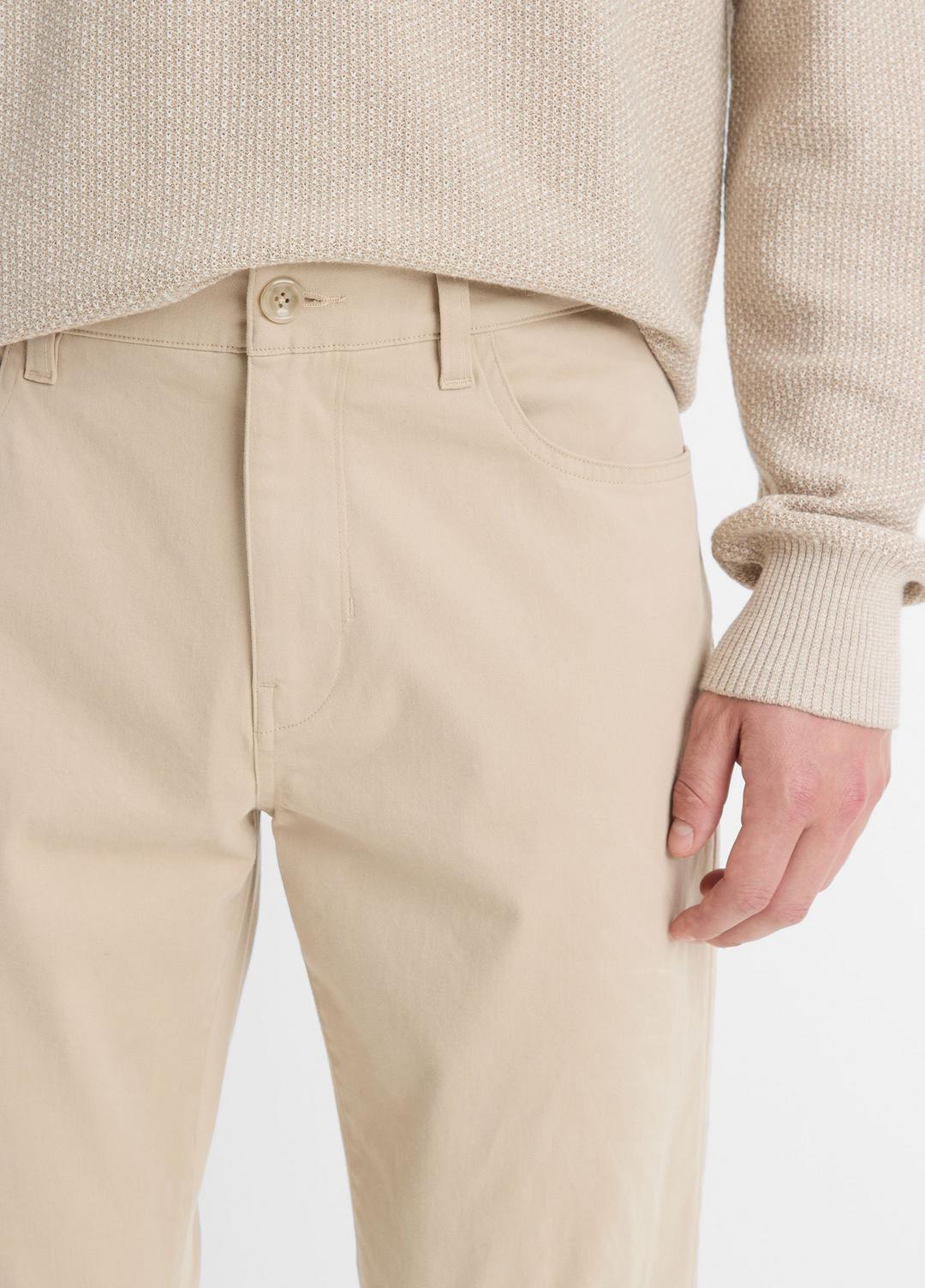 VINCE Dylan Slim 5-Pocket Peached Stretch-Cotton Pant in Trousers