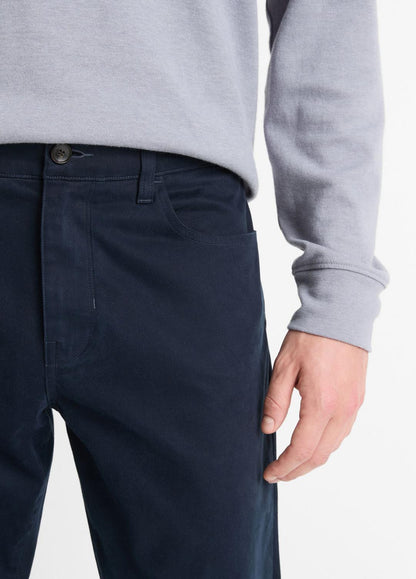 VINCE Dylan Slim 5-Pocket Peached Stretch-Cotton Pant in Trousers
