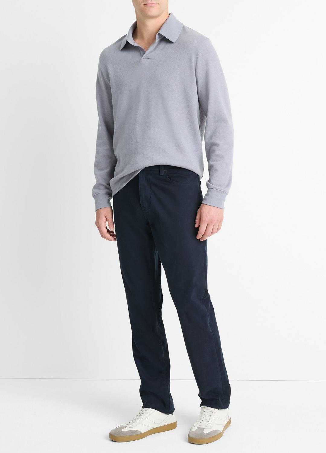 VINCE Dylan Slim 5-Pocket Peached Stretch-Cotton Pant in Trousers