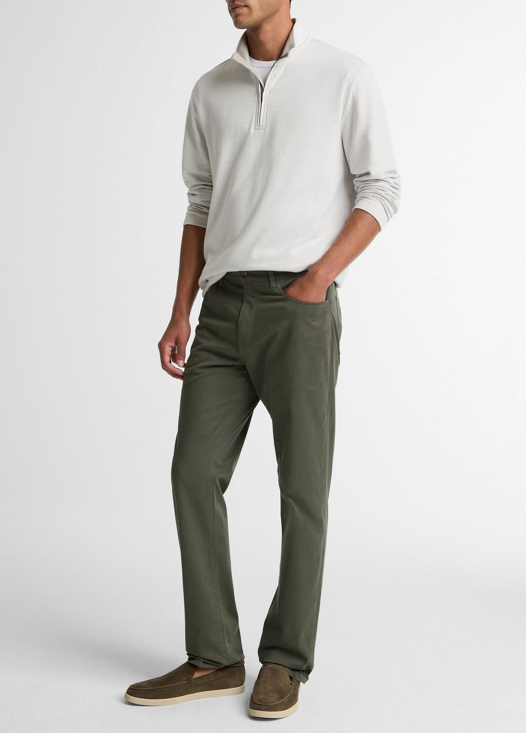 VINCE Dylan Slim 5-Pocket Cotton Sateen Pant in Trousers