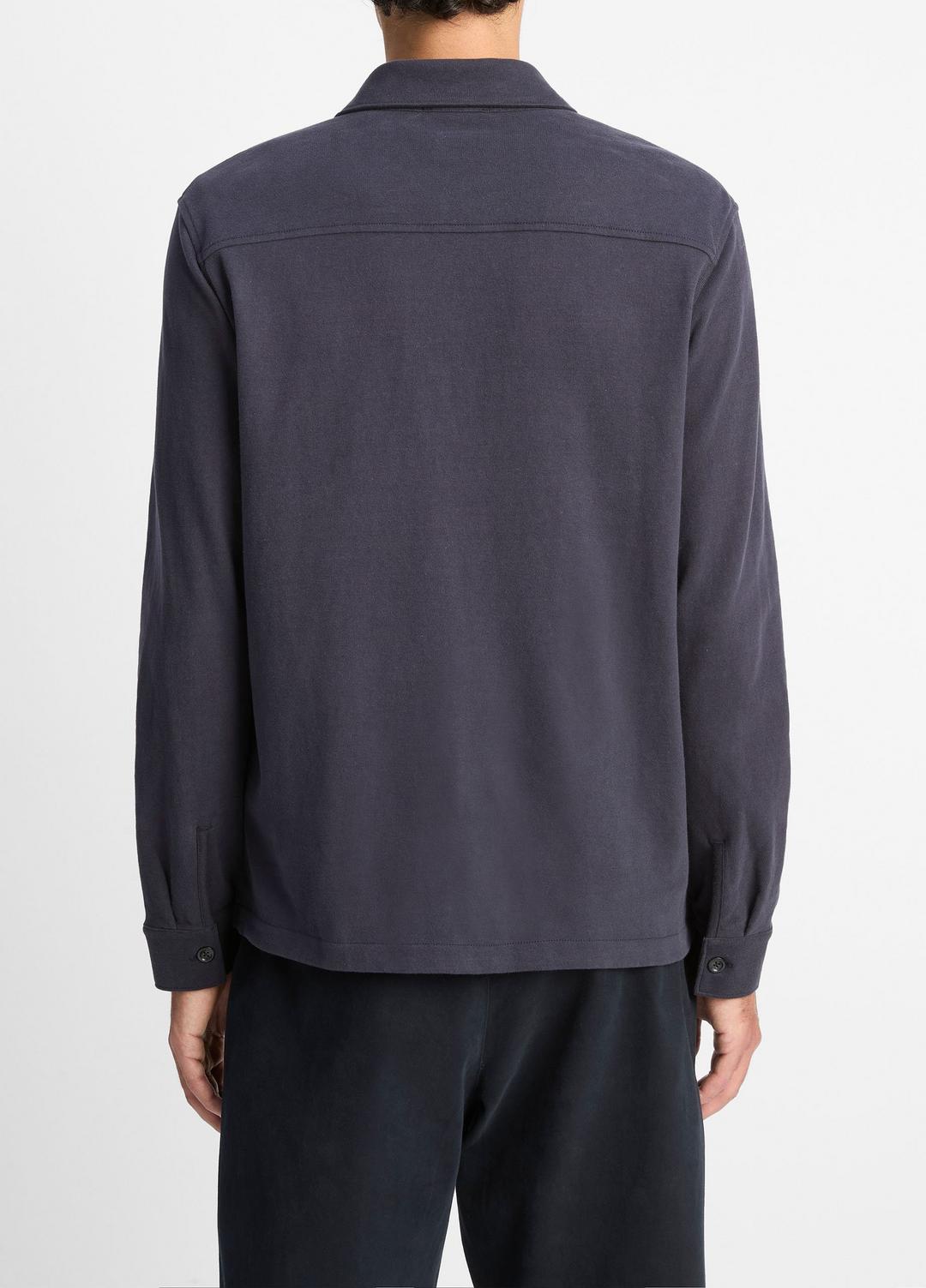 VINCE Heavy Sueded Cotton Shirt Jacket in Shirt Jackets