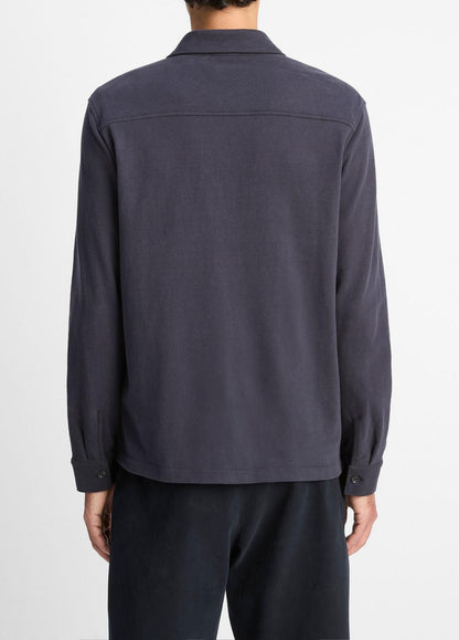 VINCE Heavy Sueded Cotton Shirt Jacket in Shirt Jackets