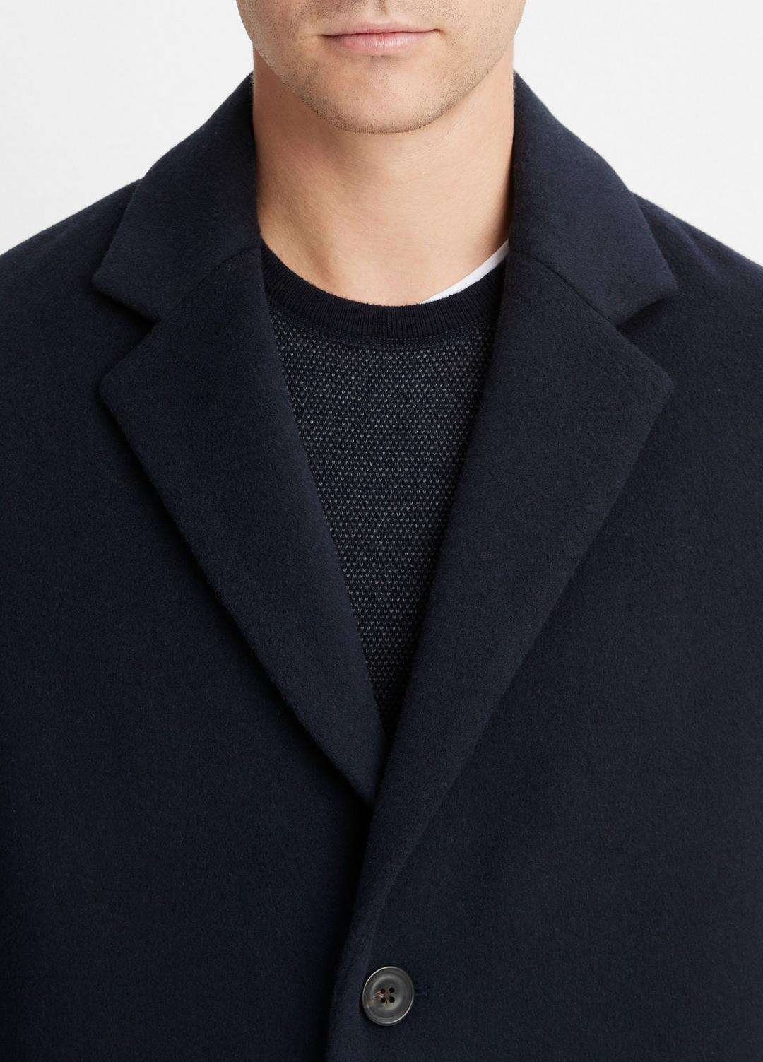 VINCE Classic Italian Wool-Blend Coat in Jackets & Outerwear