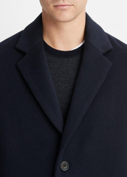VINCE Classic Italian Wool-Blend Coat in Jackets & Outerwear