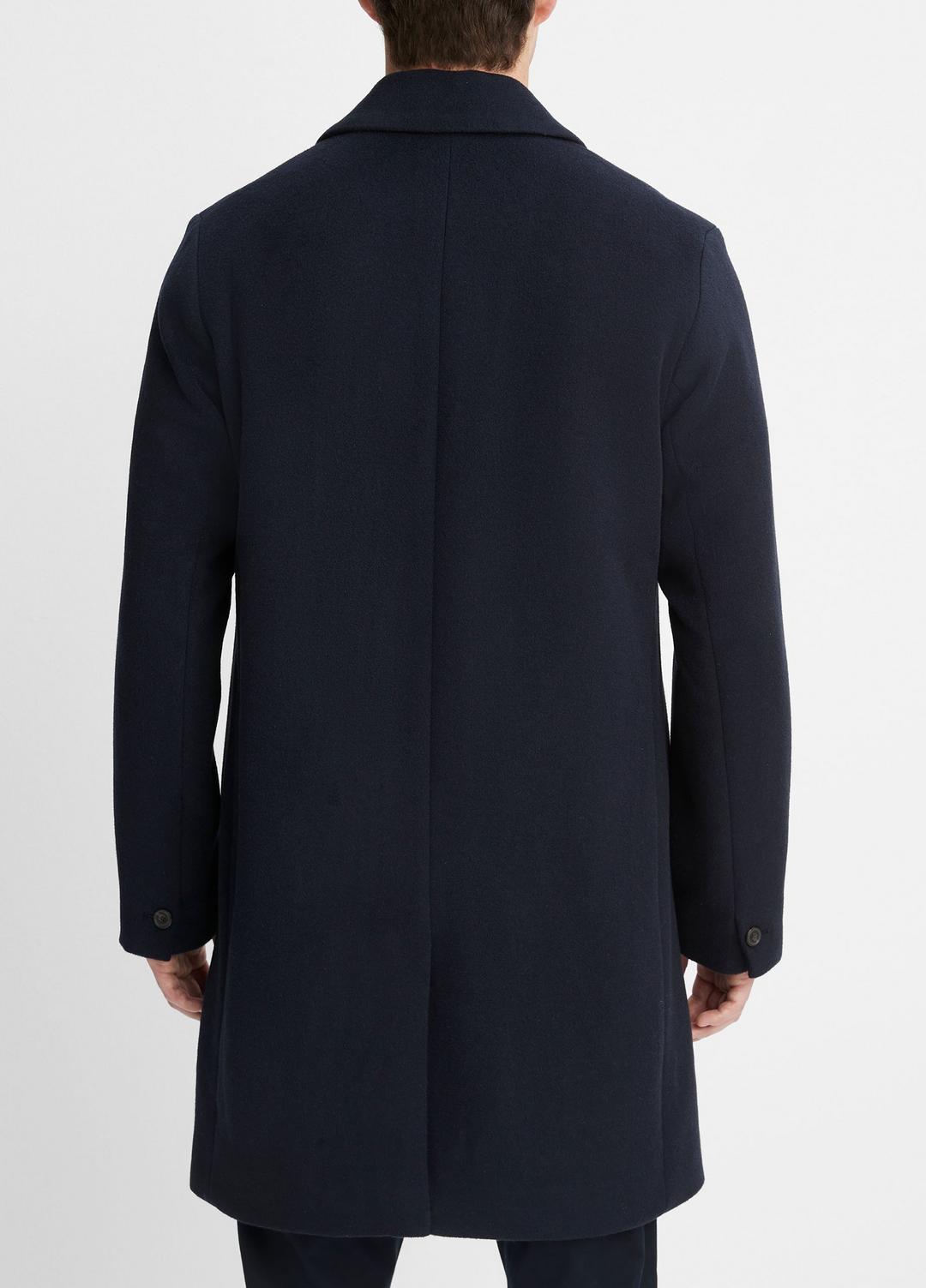 VINCE Classic Italian Wool-Blend Coat in Jackets & Outerwear